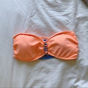 Orange and Blue Bikini Top